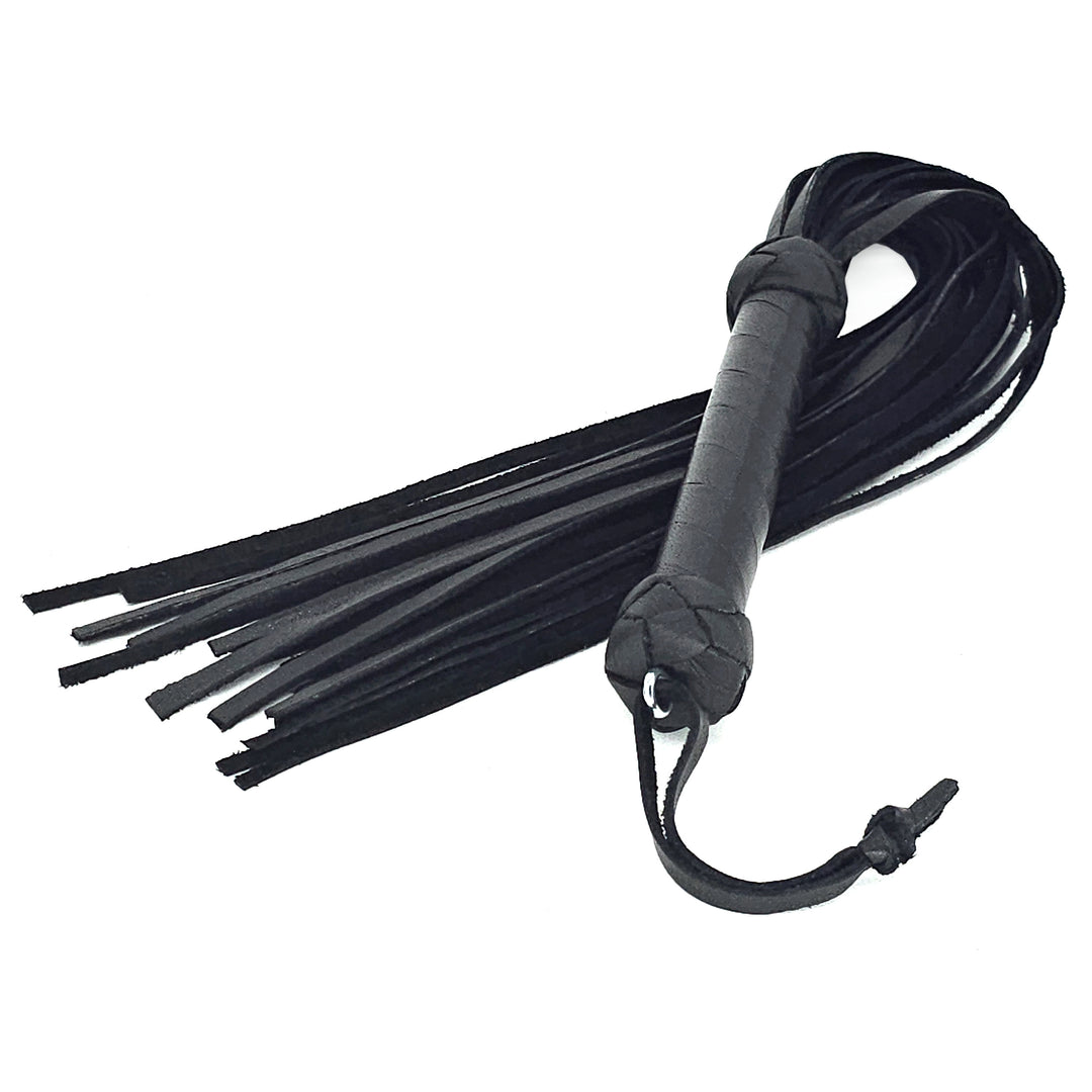 Mini Flogger<br>Black Leather Tails