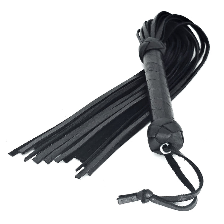 Mini Flogger<br>Black Leather Tails