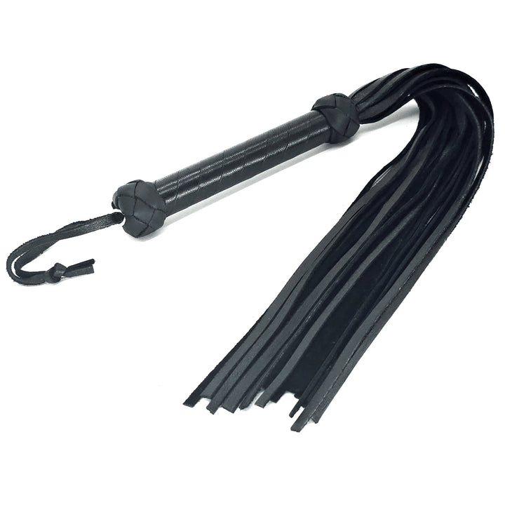 Mini Flogger<br>Black Leather Tails
