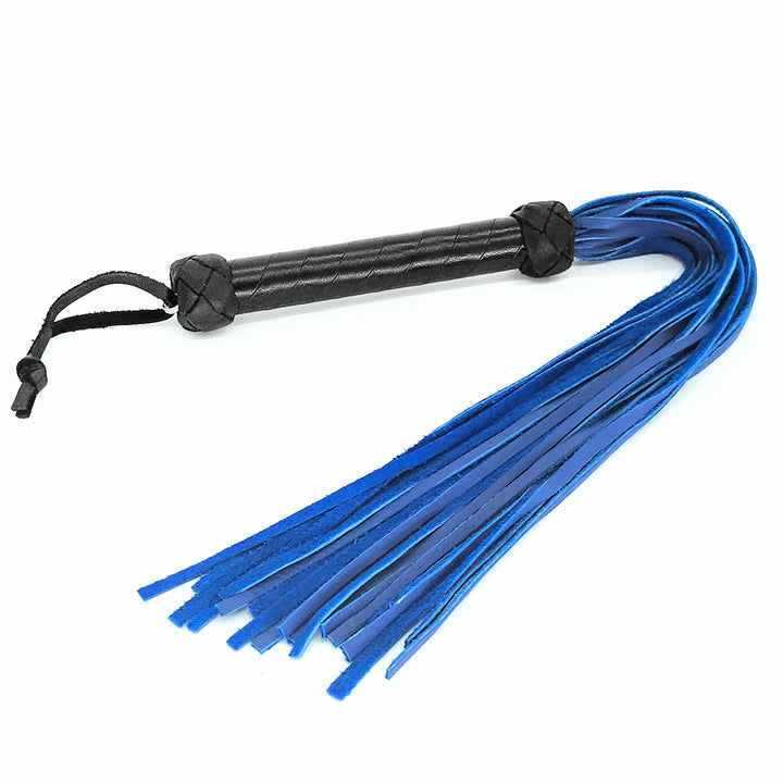 Mini Flogger<br>Blue Leather Tails