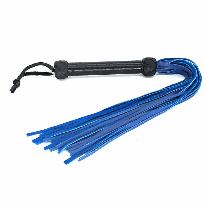 Mini Flogger<br>Blue Leather Tails