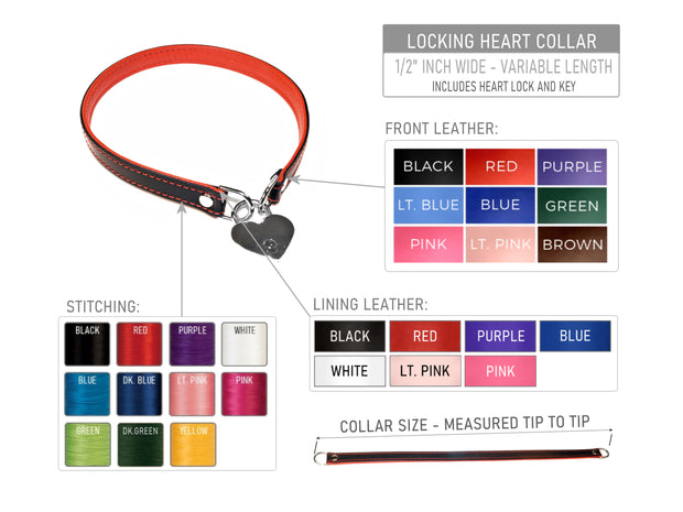 Locking Heart Collar