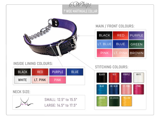 Leather Martingale Collar