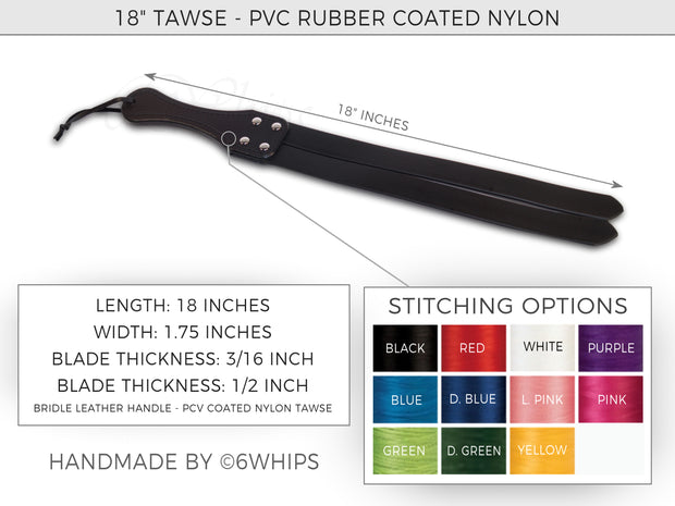 Stitching Color Options for Rubber Tawse Slapper