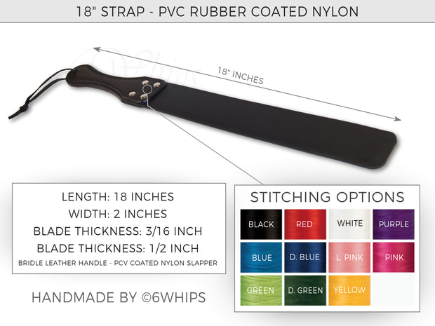 Stitching color options for BDSM Spanking Paddles Strop