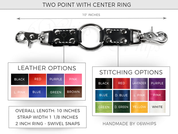 Bondage Connector with Ring - Two Point Custom Handmade Options
